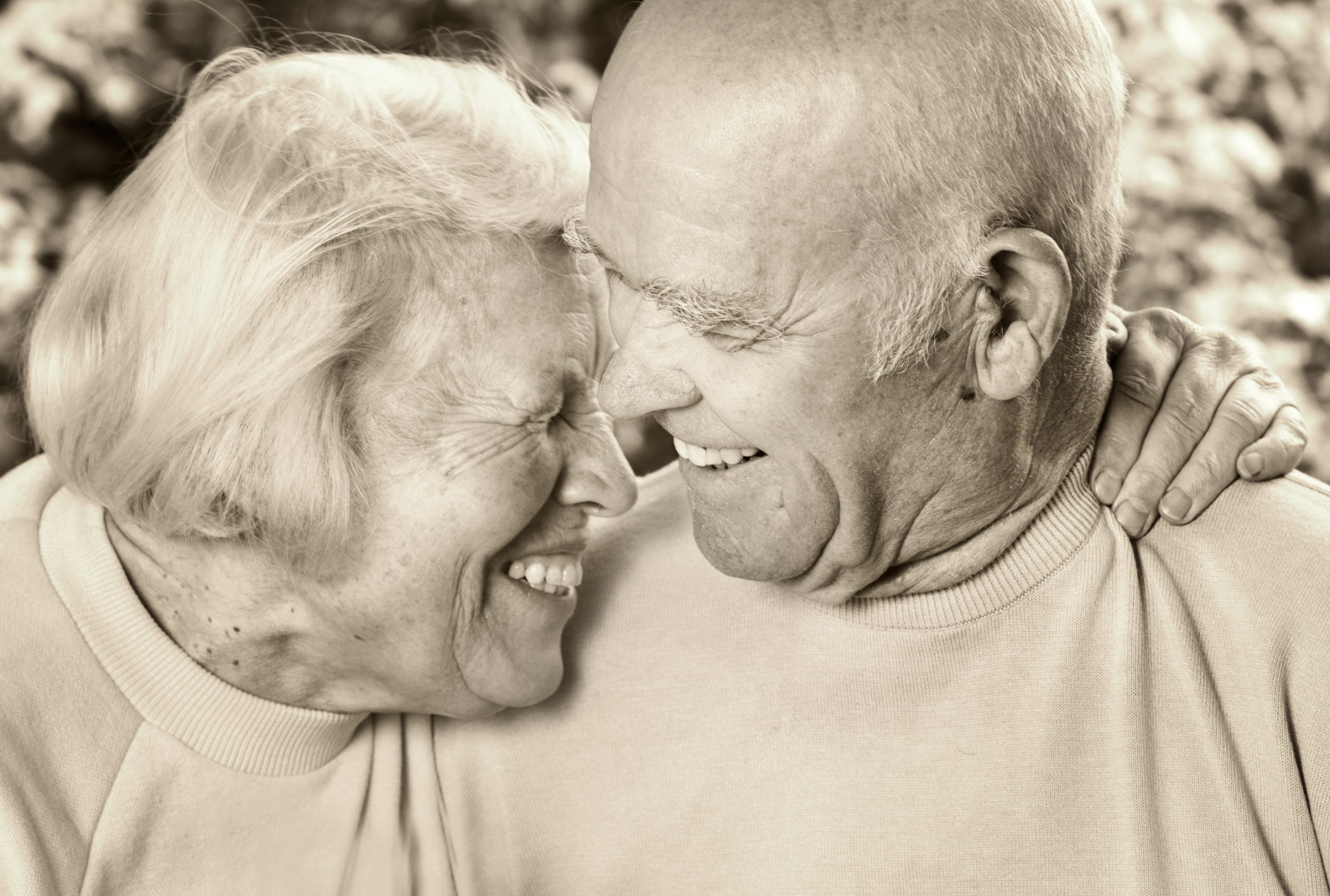 senior couple in love