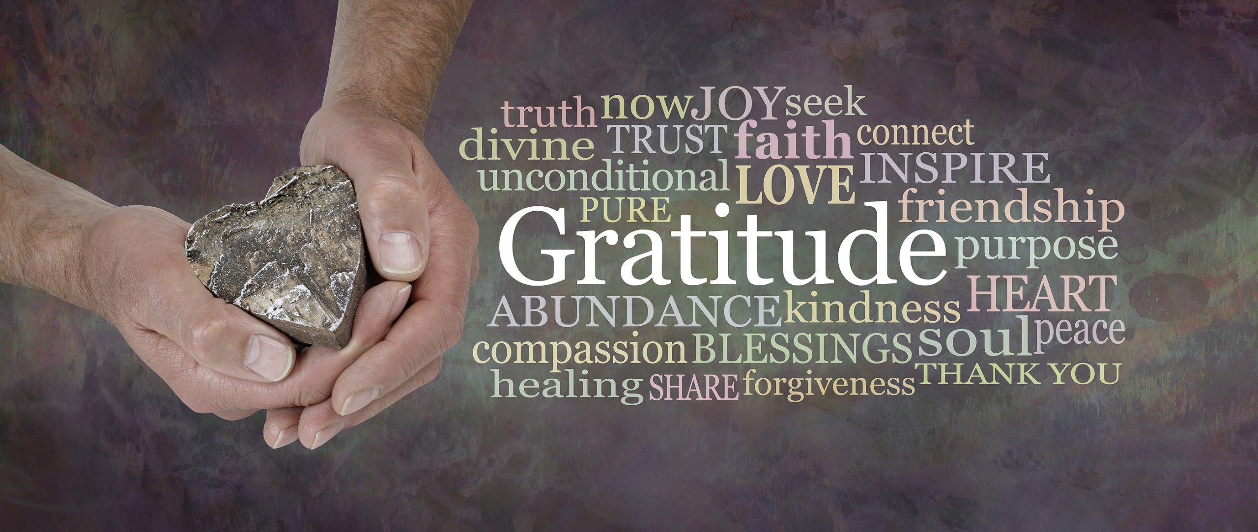 Gratitude word cloud