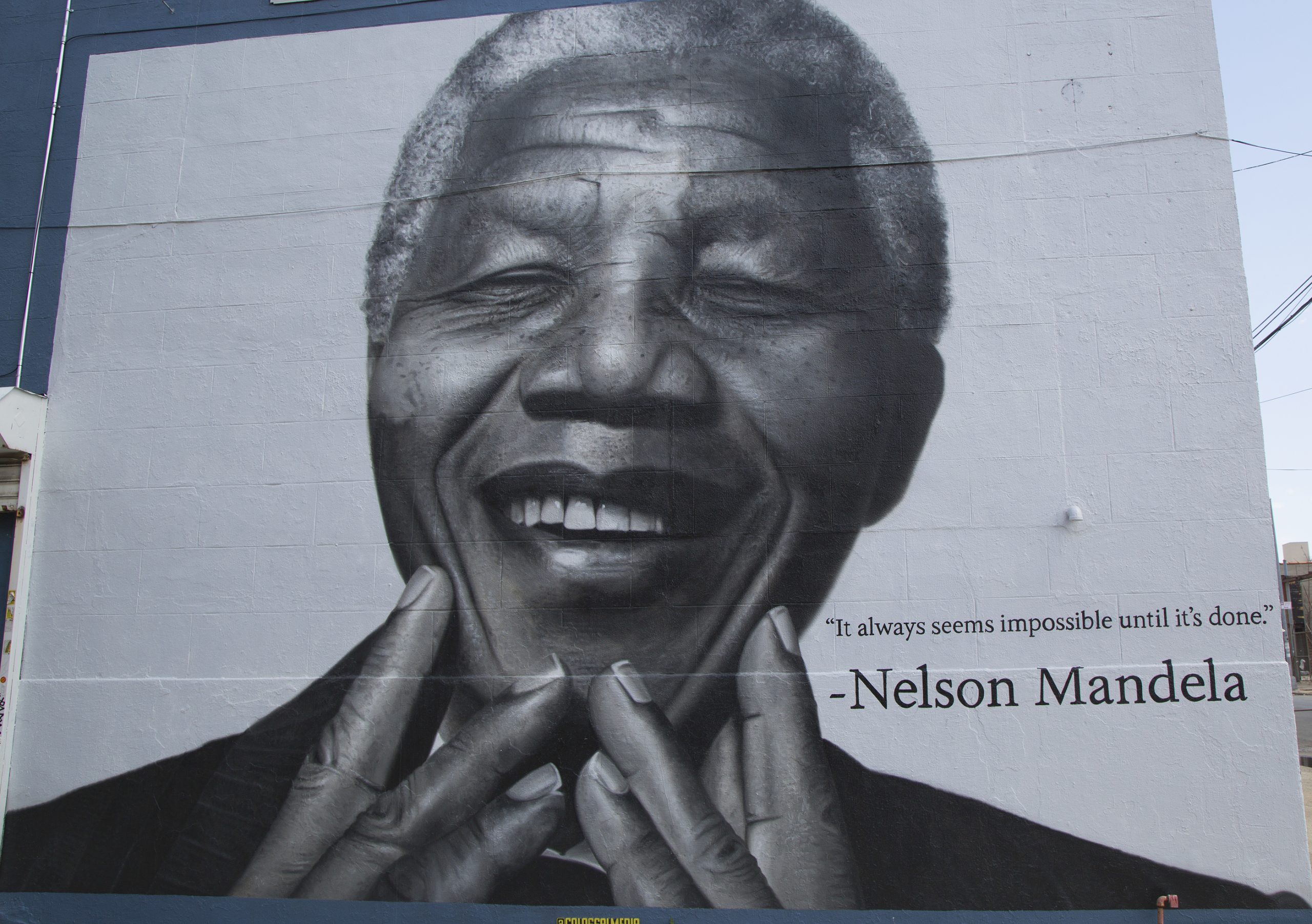 mural of Nelson Mandela